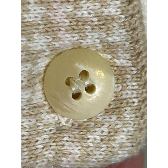 Retro Cable Knit Vest Tan L Preppy Academia Golf Resort Classic Chic Retro 80s - Picture 6 of 9